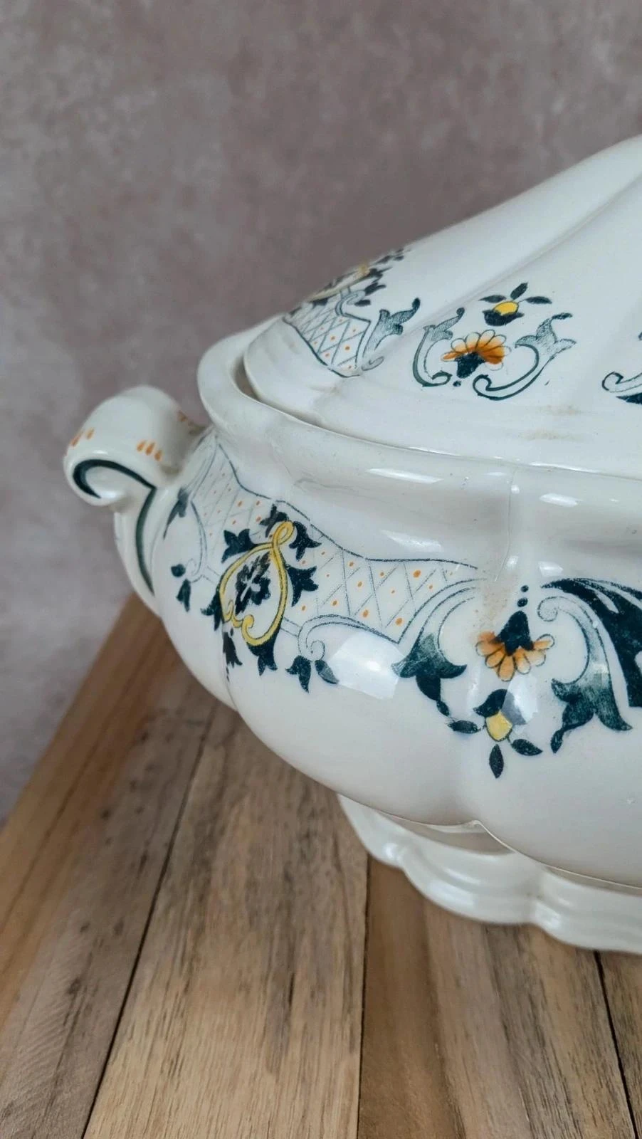 Grande soupière vintage Longchamp – photo 3